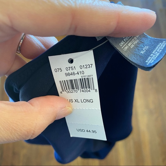 Aerie Navy One Piece Swim Suit - Picture 7 of 8